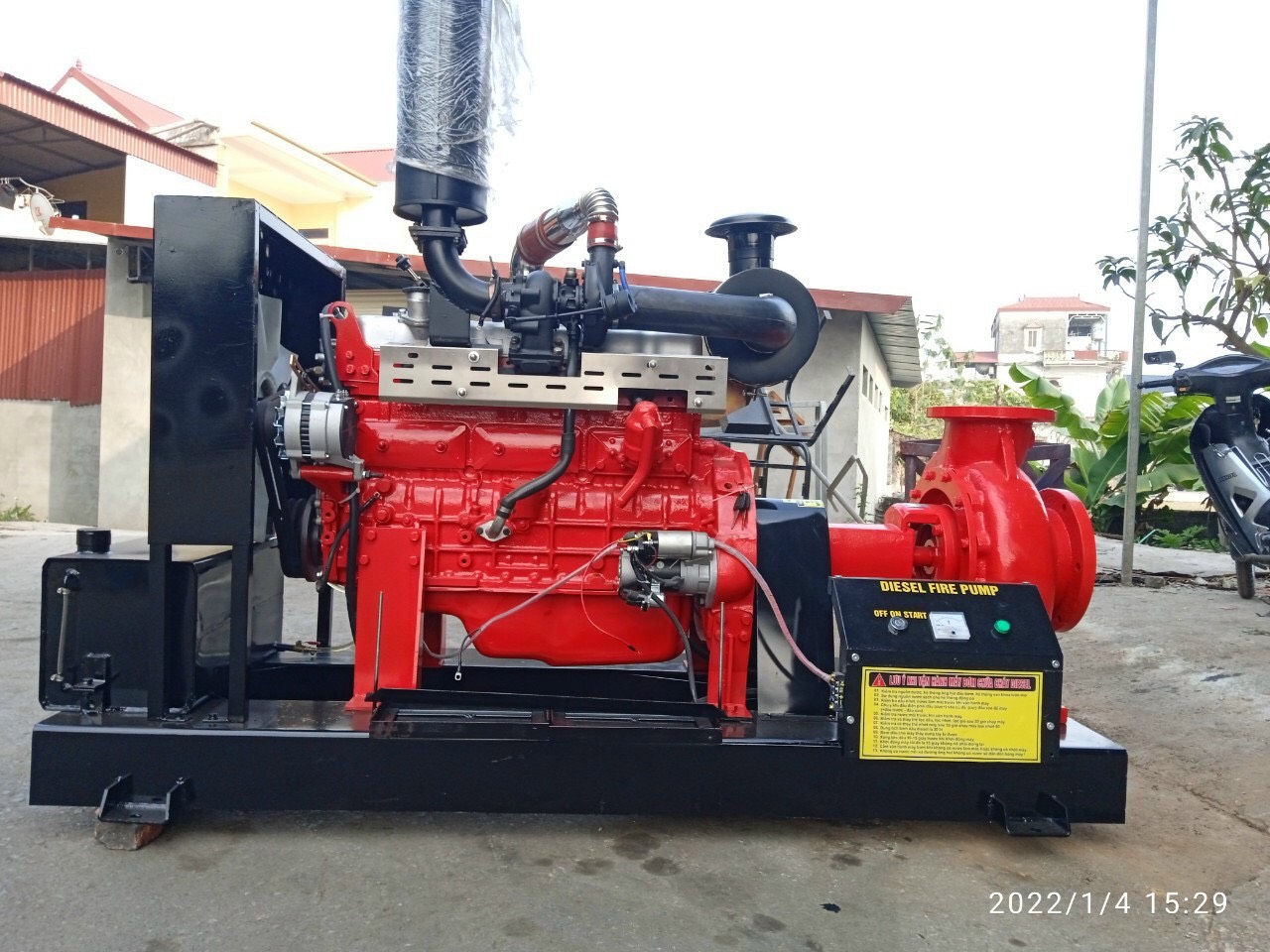 Máy bơm diesel chữa cháy chính hãng, giá rẻ, miễn phí giao hàng